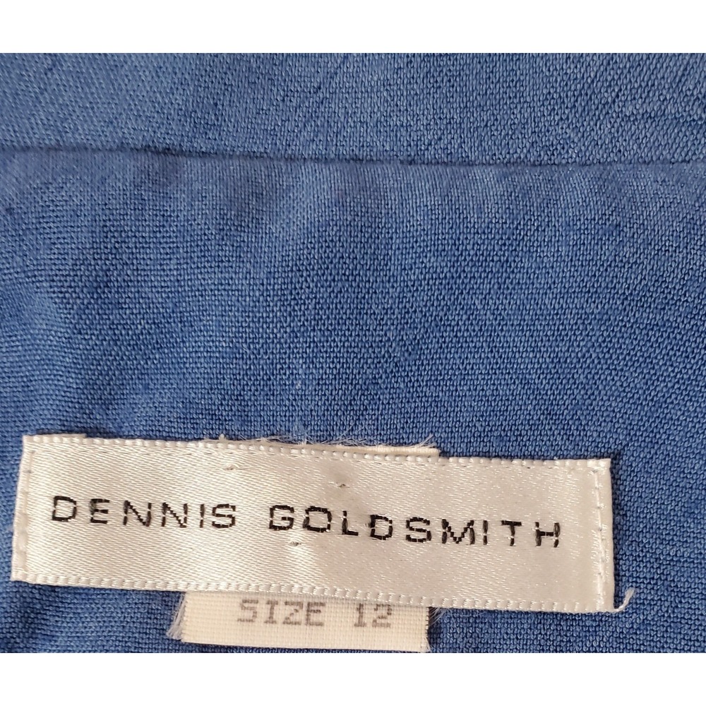 Vintage Dennis Goldsmith Long Sleeve Belted Shirt Dress‎ Western Coastal Cowgirl - Picture 4 of 10
